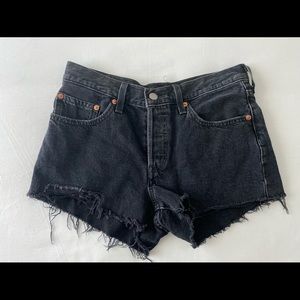 Levi’s 501 black shorts